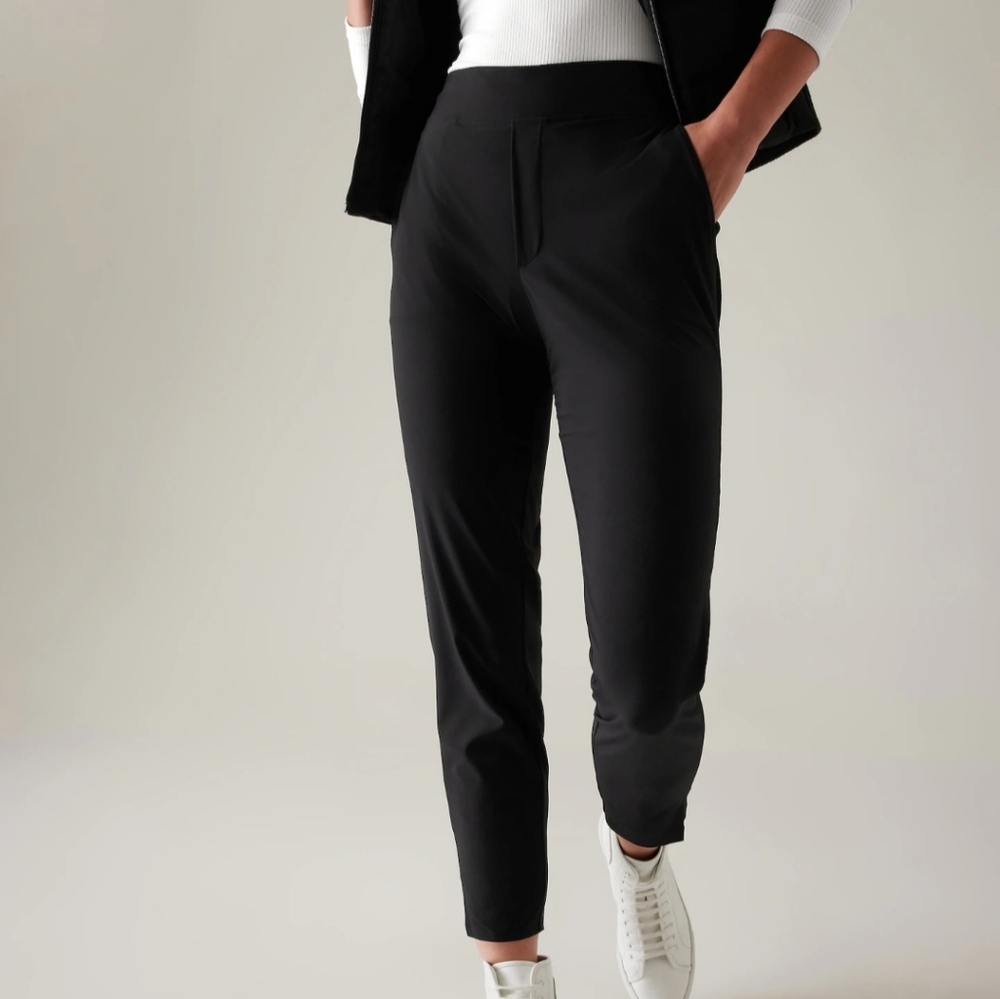 Athleta Brooklyn Ankle Pants in Black sz 14
